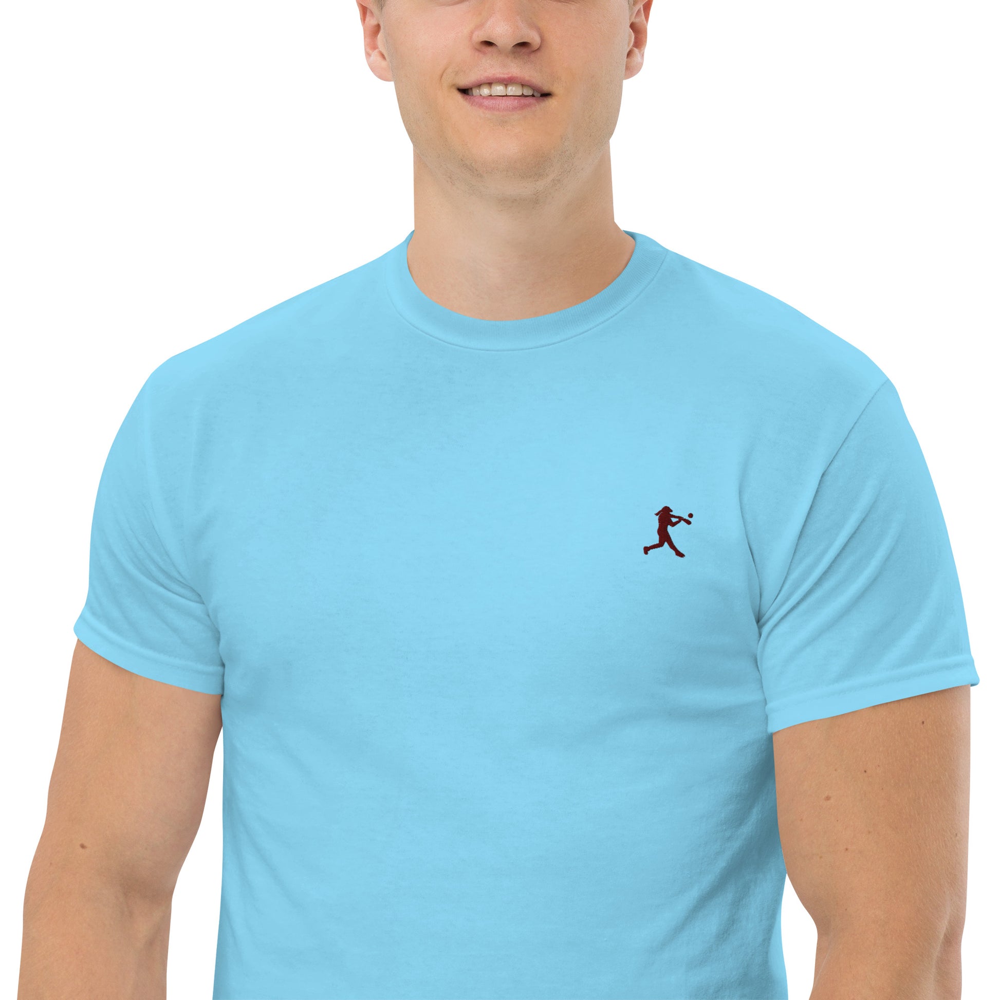 Baseball Player Men's Cotton T-Shirt - Activewear Well