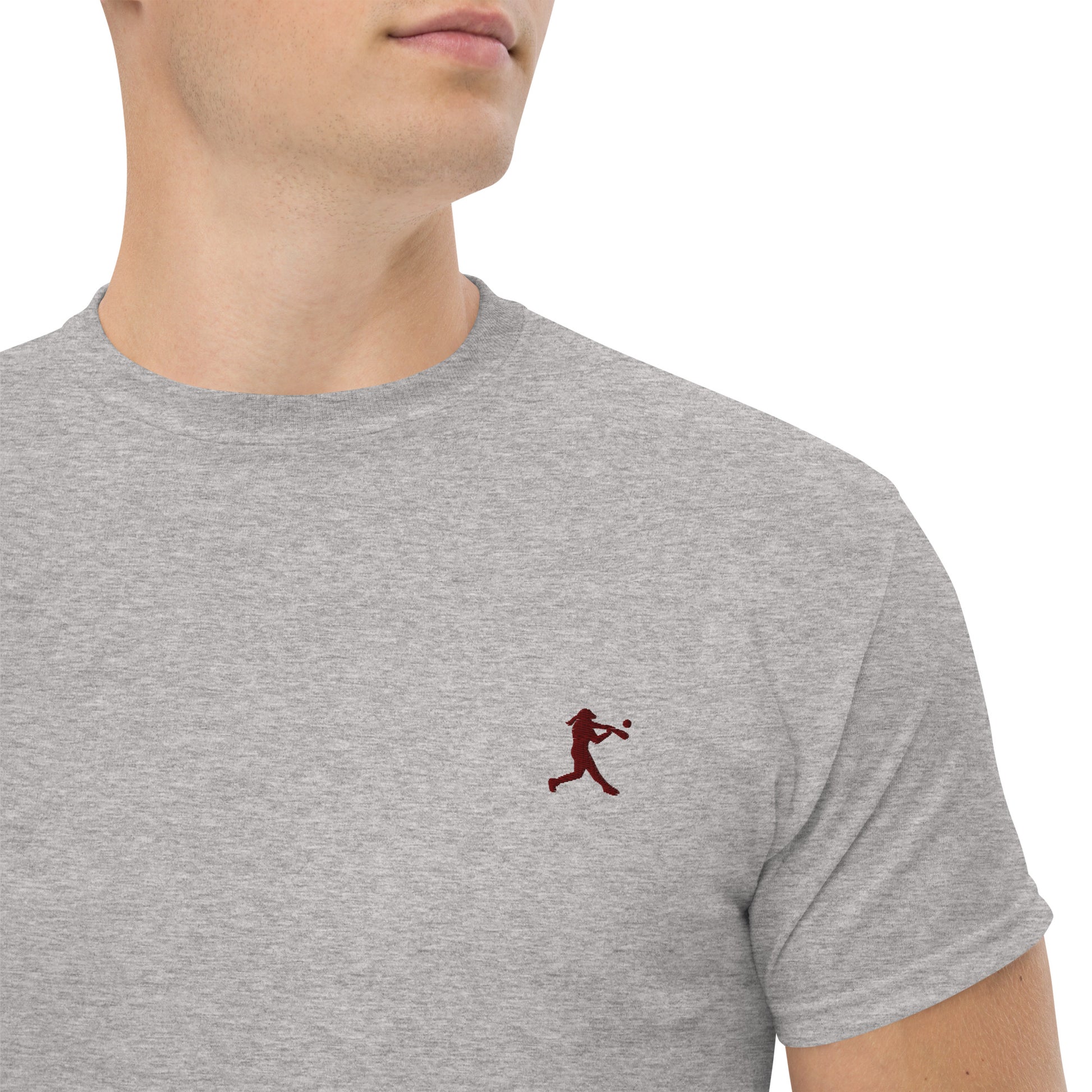 Baseball Player Men's Cotton T-Shirt - Activewear Well