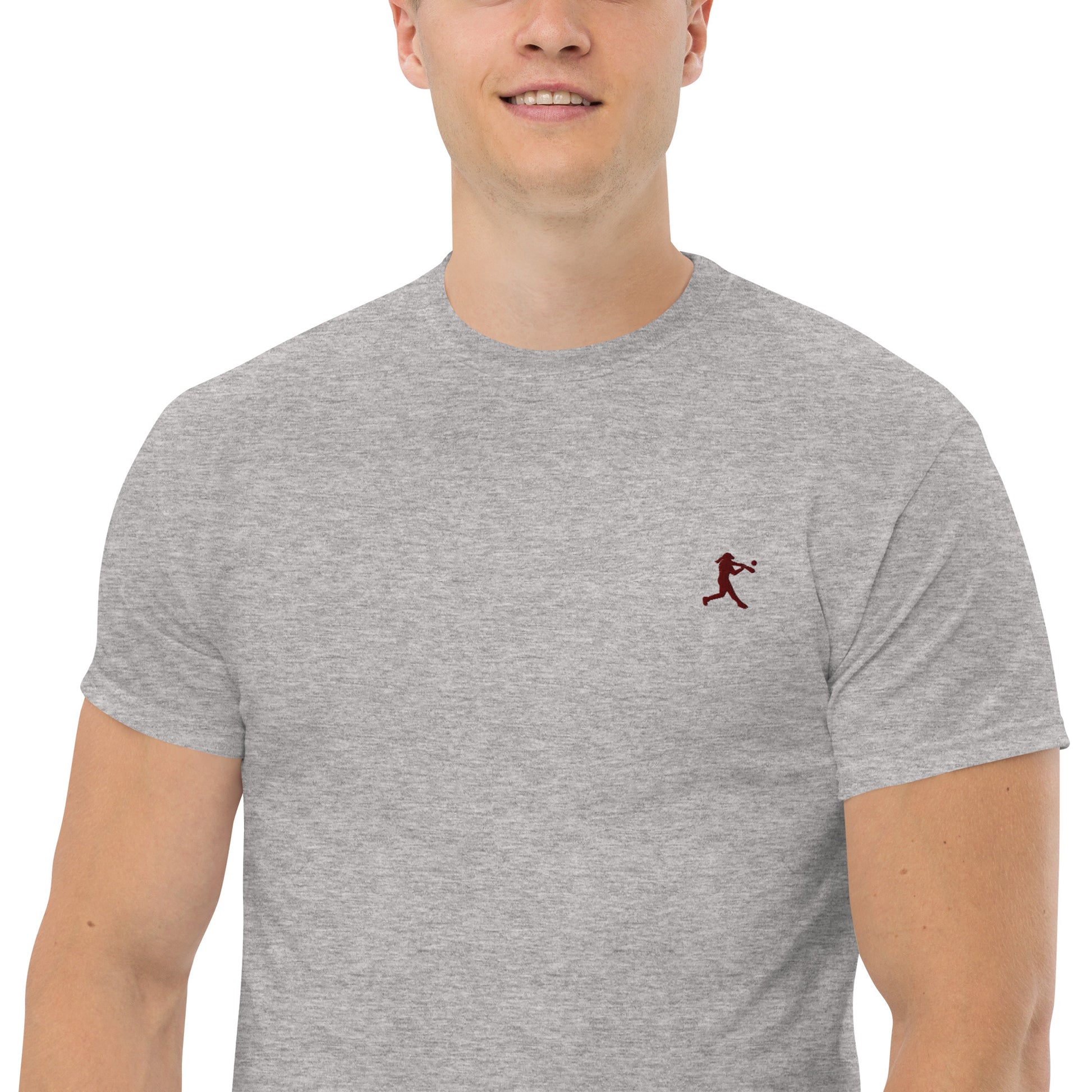 Baseball Player Men's Cotton T-Shirt - Activewear Well