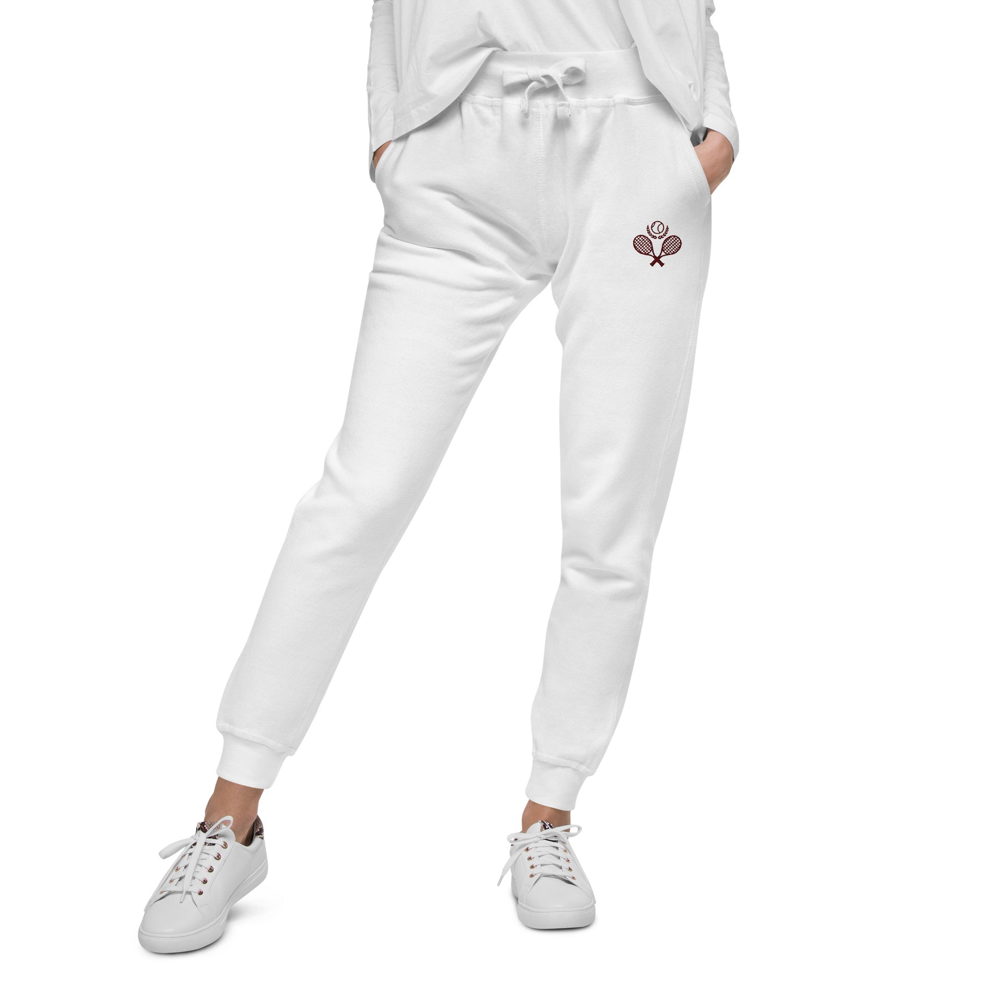Tennis Racket Women's Fleece Sweatpants - Activewear Well