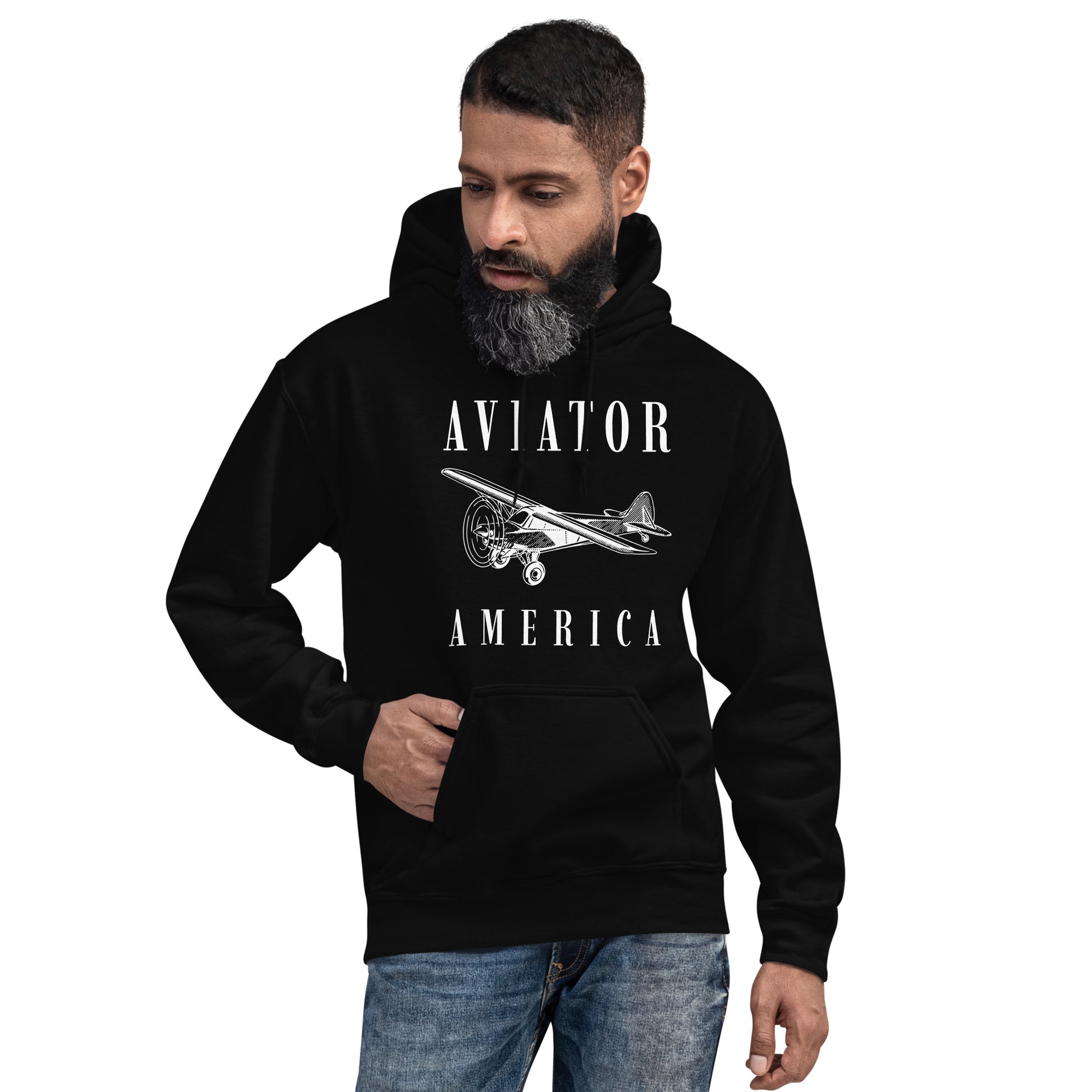 Aviator Men/Unisex Hoodie - Activewear Well