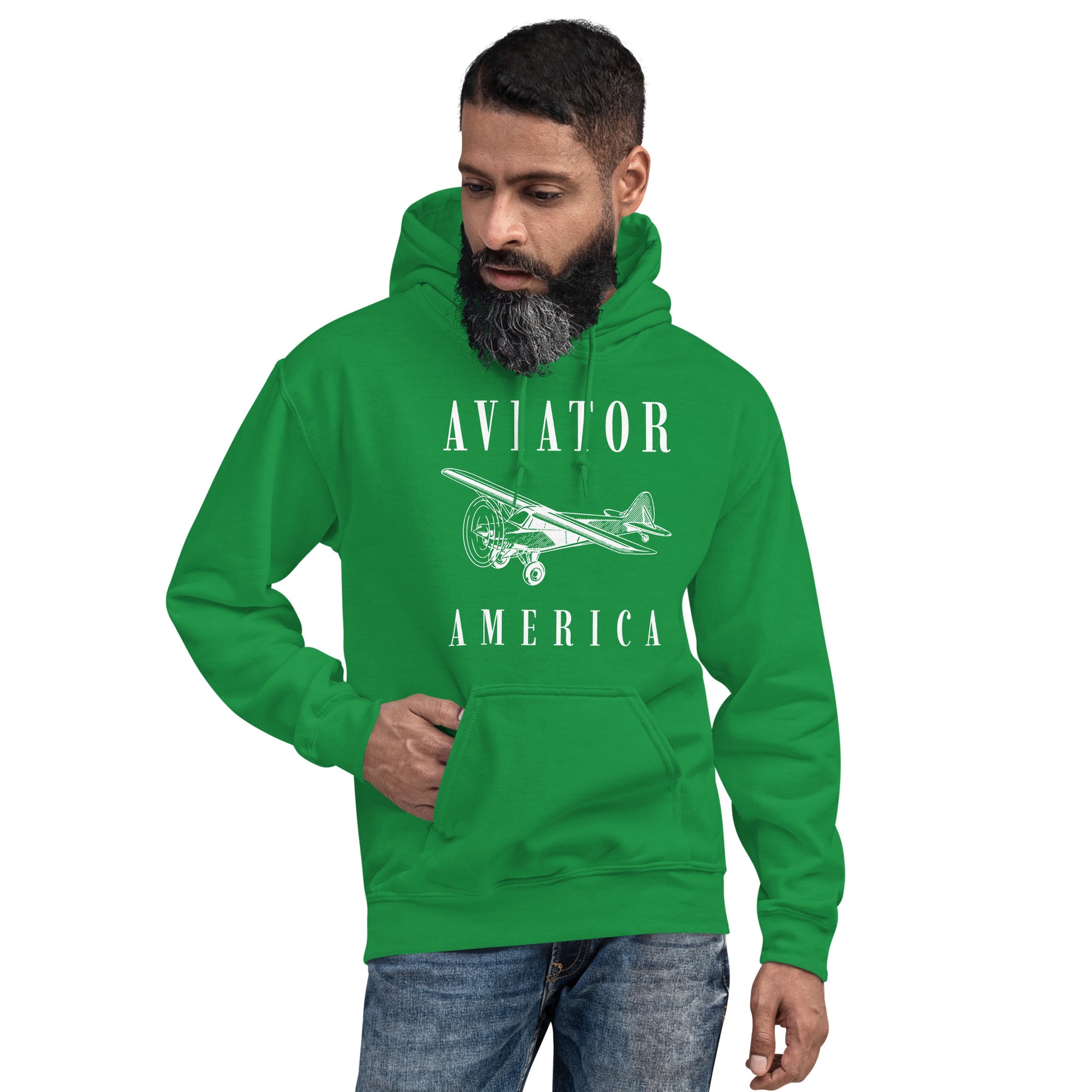 Aviator Men/Unisex Hoodie - Activewear Well