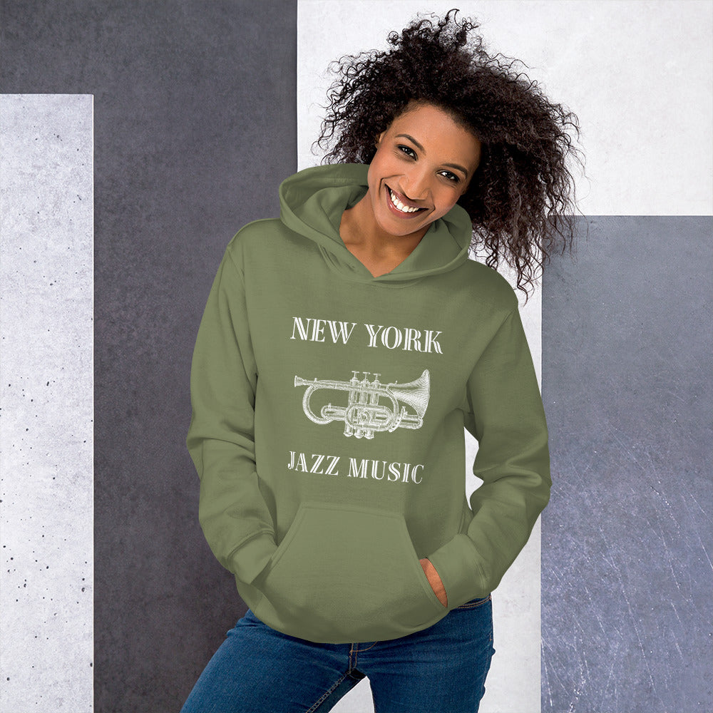 New York Jazz Unisex Hoodie - Activewear Well