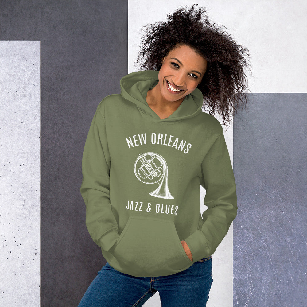 New Orleans Blues Unisex Hoodie - Activewear Well