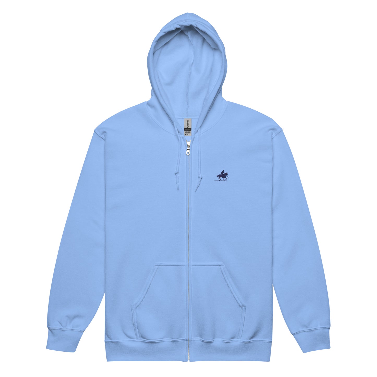 Polo Player Men/Unisex Heavy Blend Zip Hoodie - Activewear Well