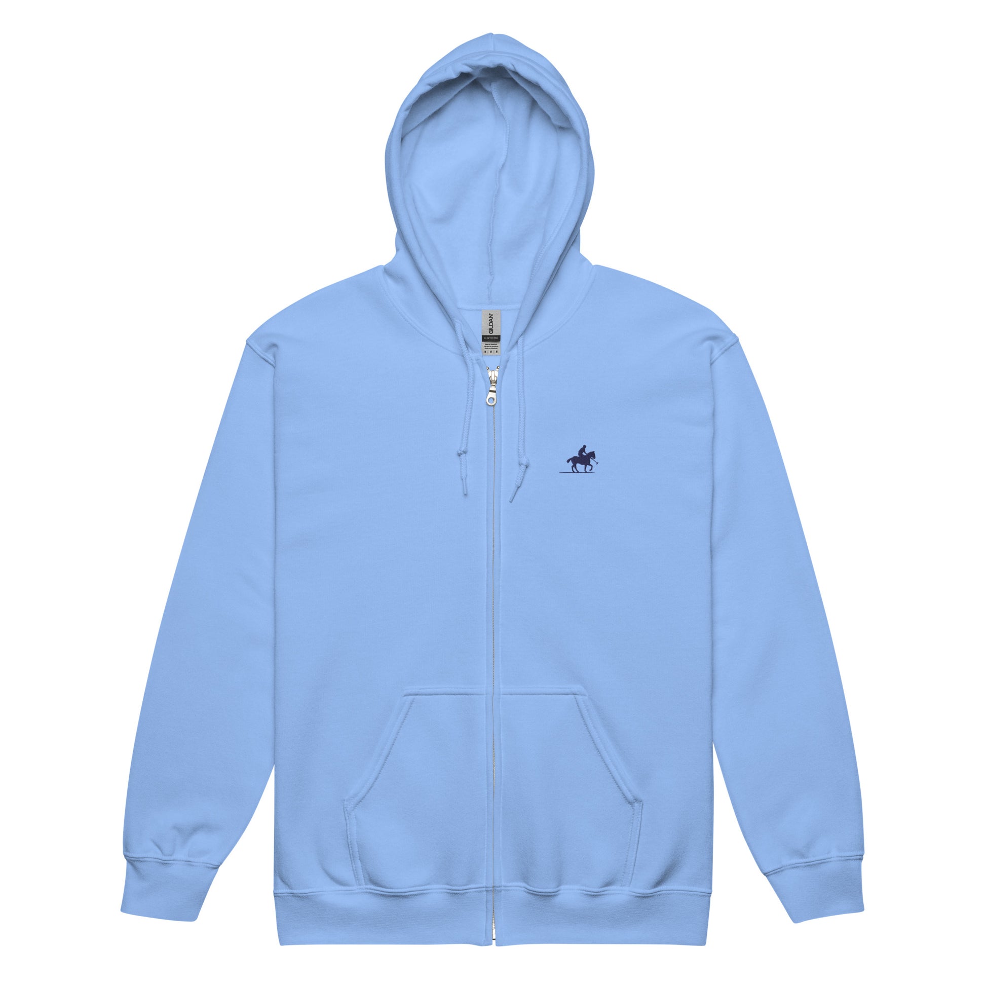 Polo Player Men/Unisex Heavy Blend Zip Hoodie - Activewear Well