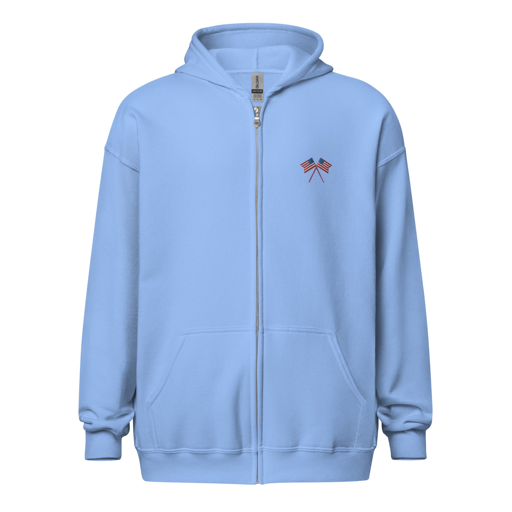 American Flag Fleece Full-Zip Hoodie - Activewear Well