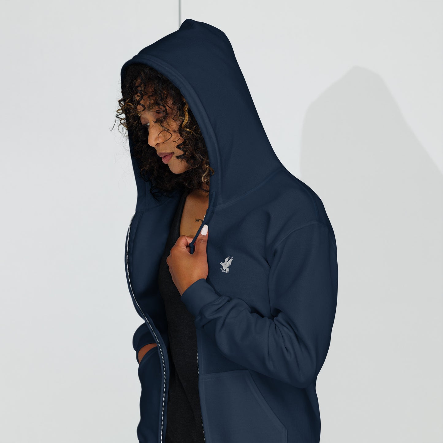 US Eagle Fleece Zip Hoodie