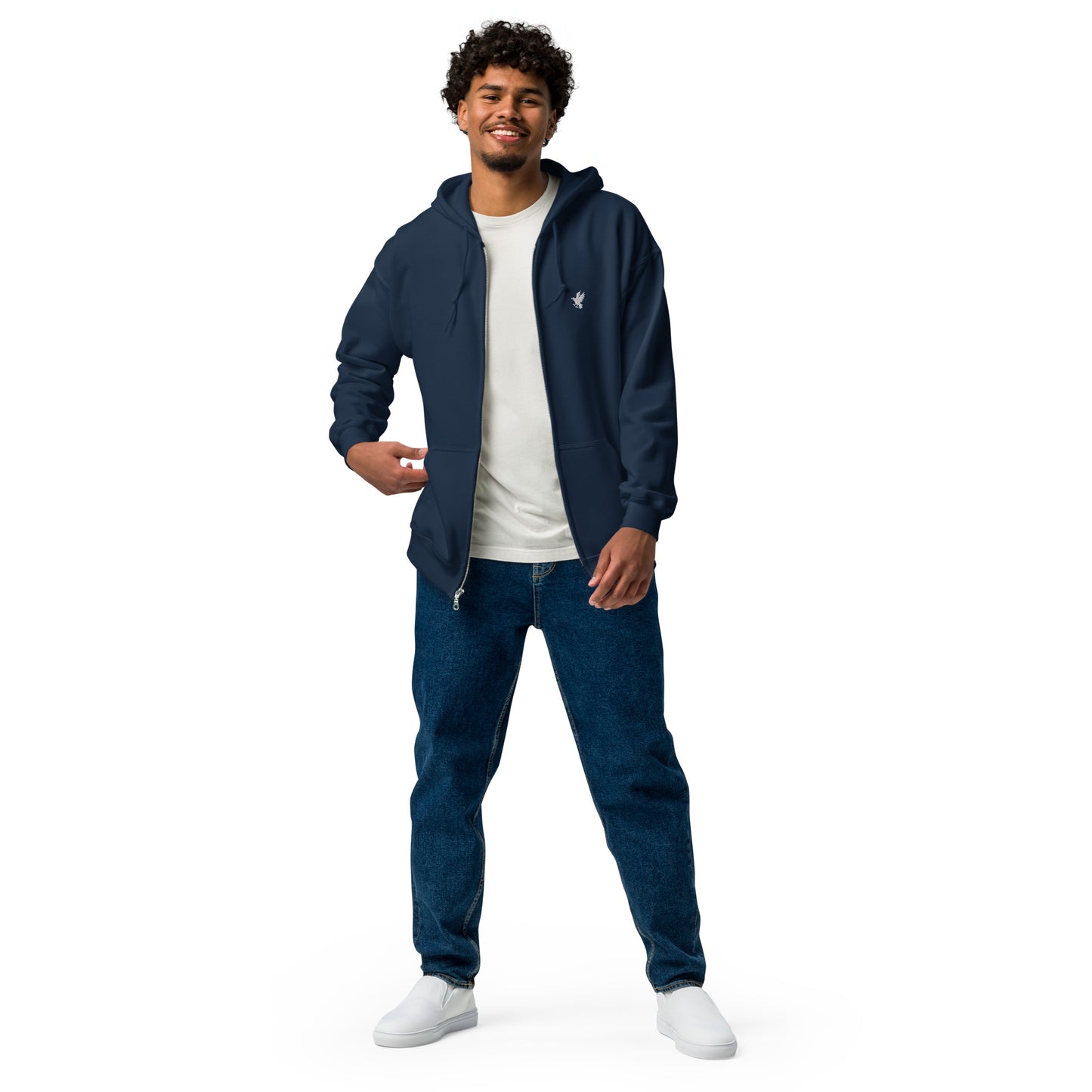 US Eagle Fleece Zip Hoodie