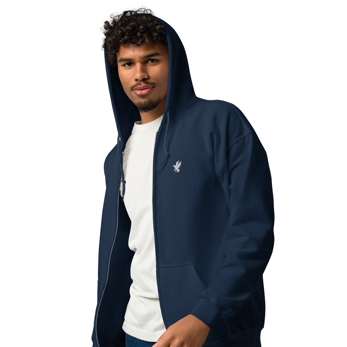 US Eagle Fleece Zip Hoodie