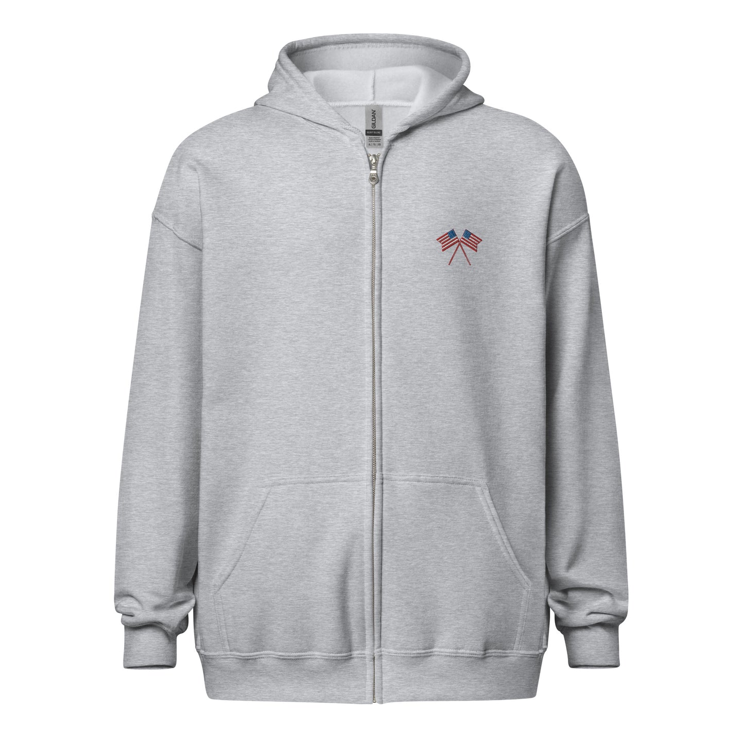 American Flag Fleece Full-Zip Hoodie - Activewear Well