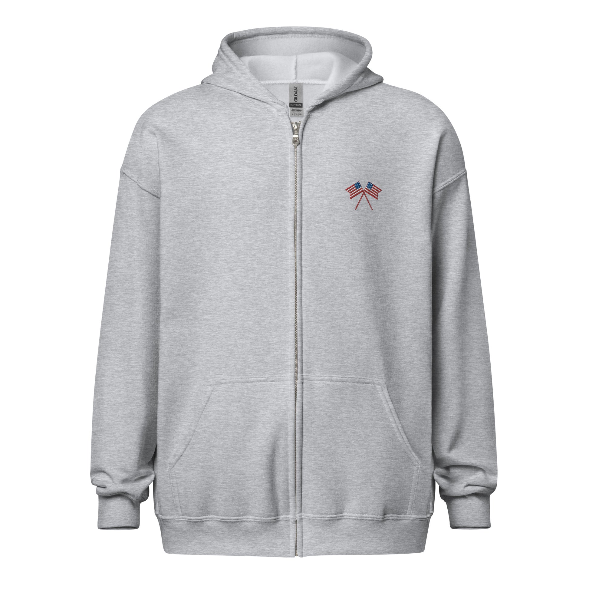 American Flag Fleece Full-Zip Hoodie - Activewear Well