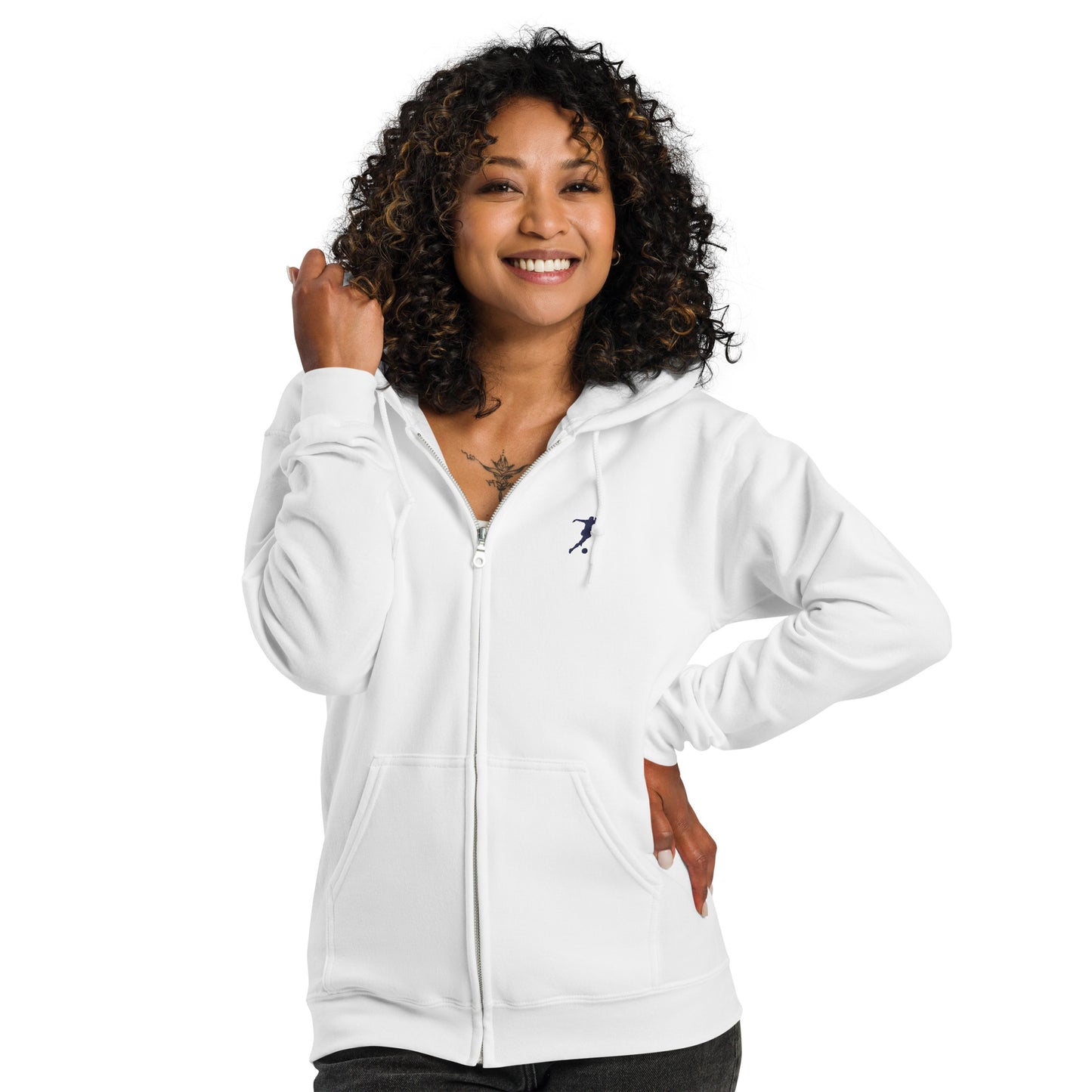 Soccer Player Fleece Full-Zip Hoodie - Activewear Well