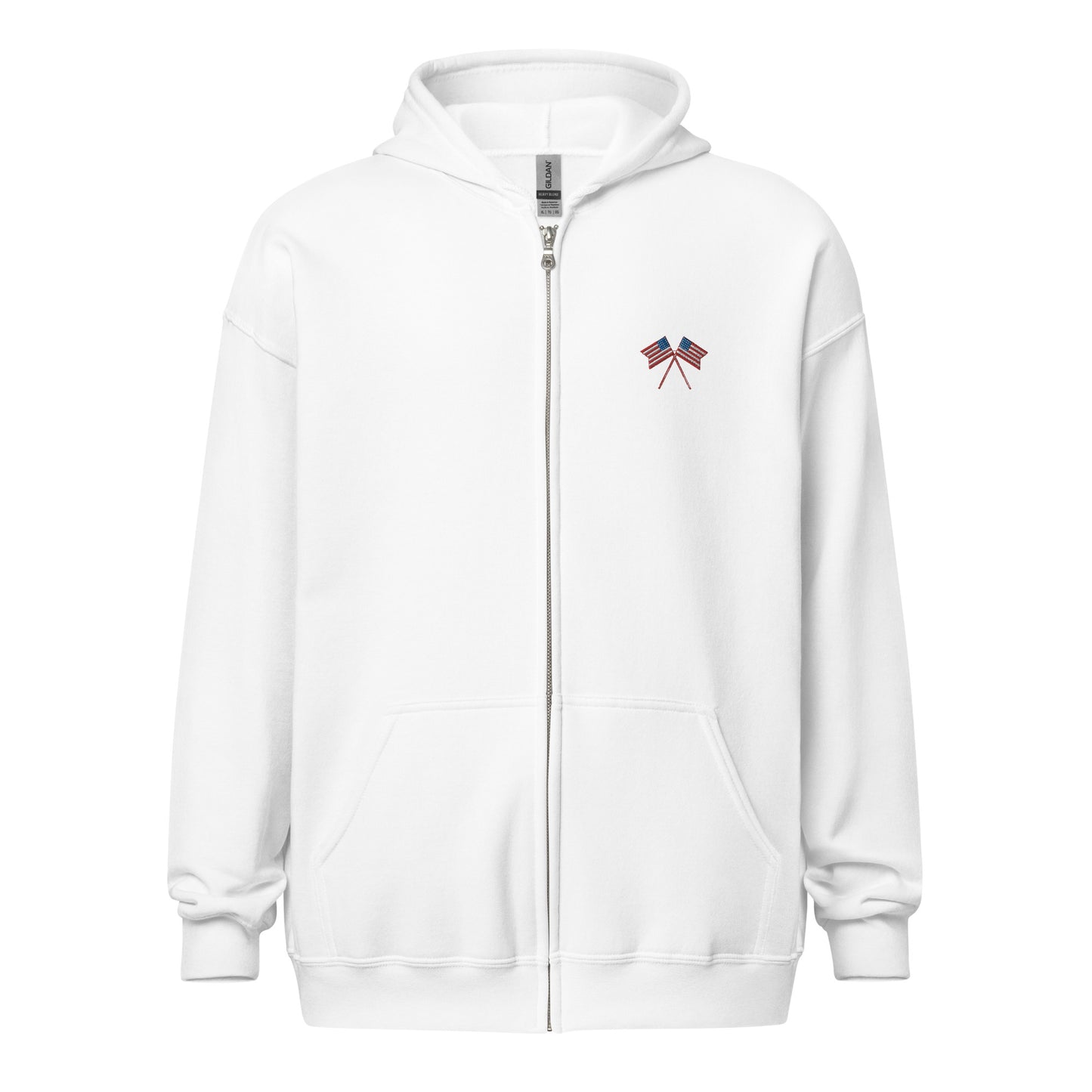 American Flag Fleece Full-Zip Hoodie - Activewear Well