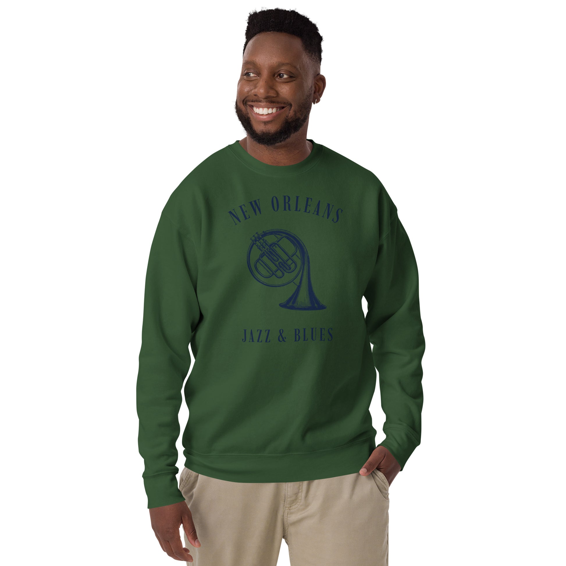 New Orleans Music Unisex Premium Sweatshirt - Activewear Well