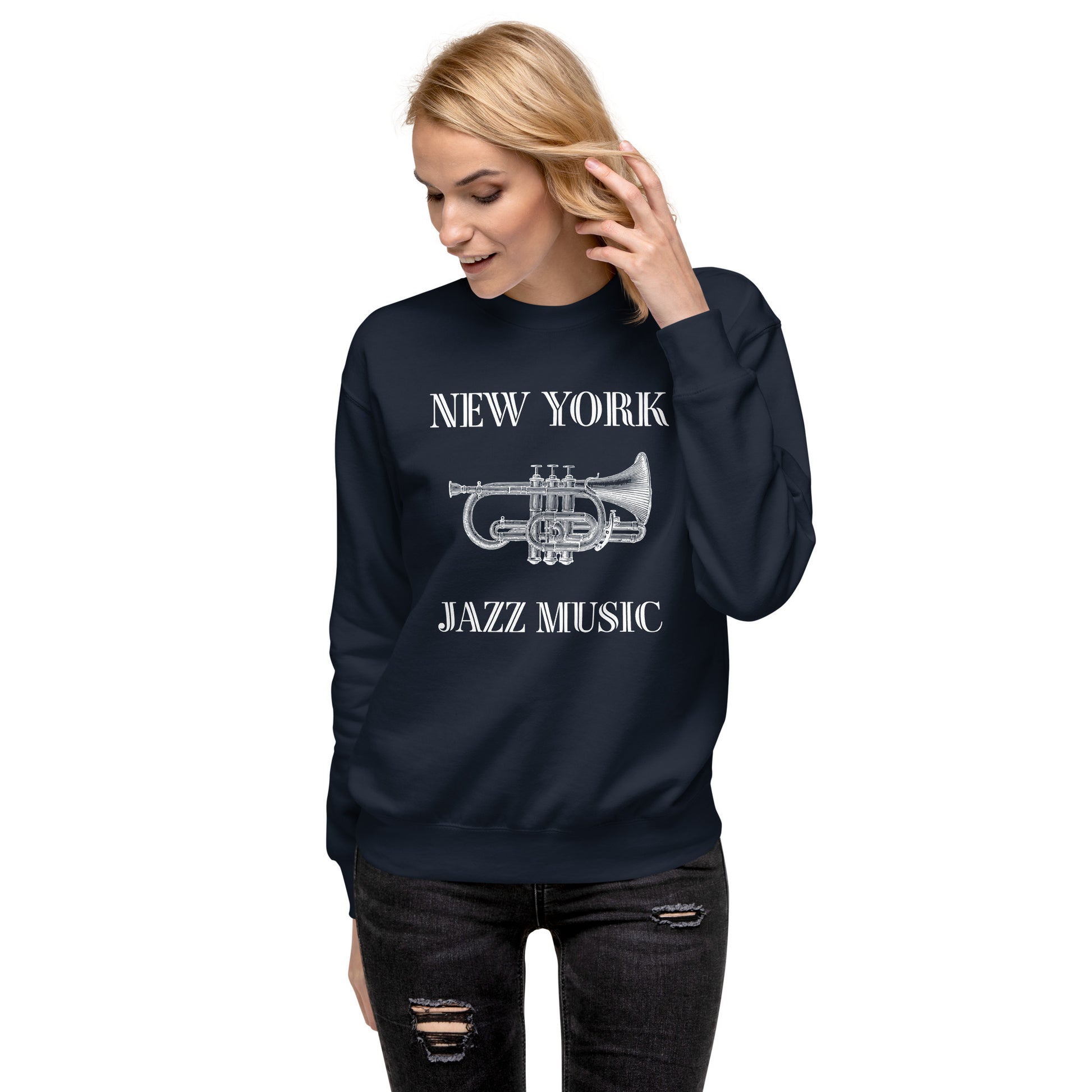 New York Jazz Unisex Premium Sweatshirt - Activewear Well