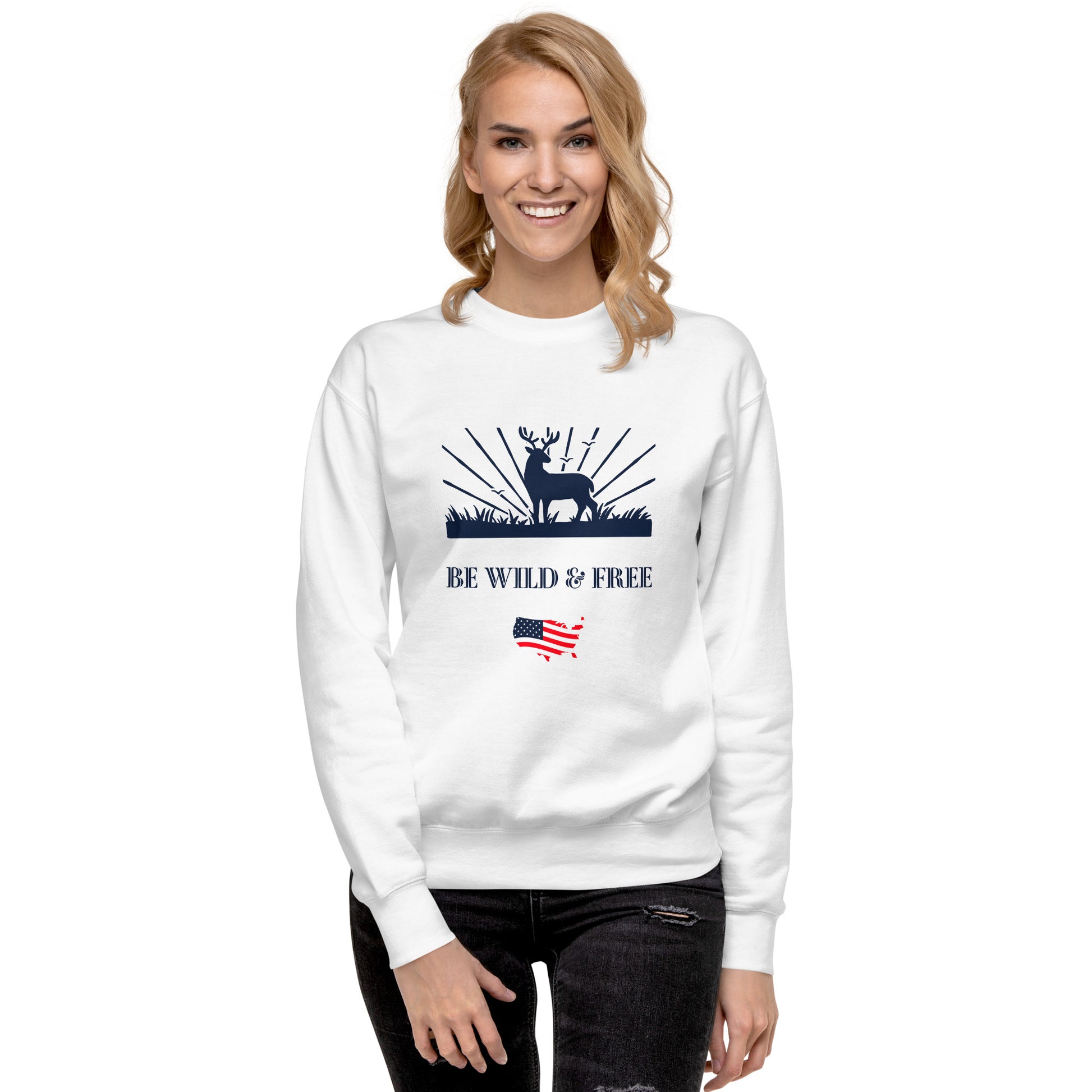 Be Wild & Free Unisex Premium Sweatshirt - Activewear Well