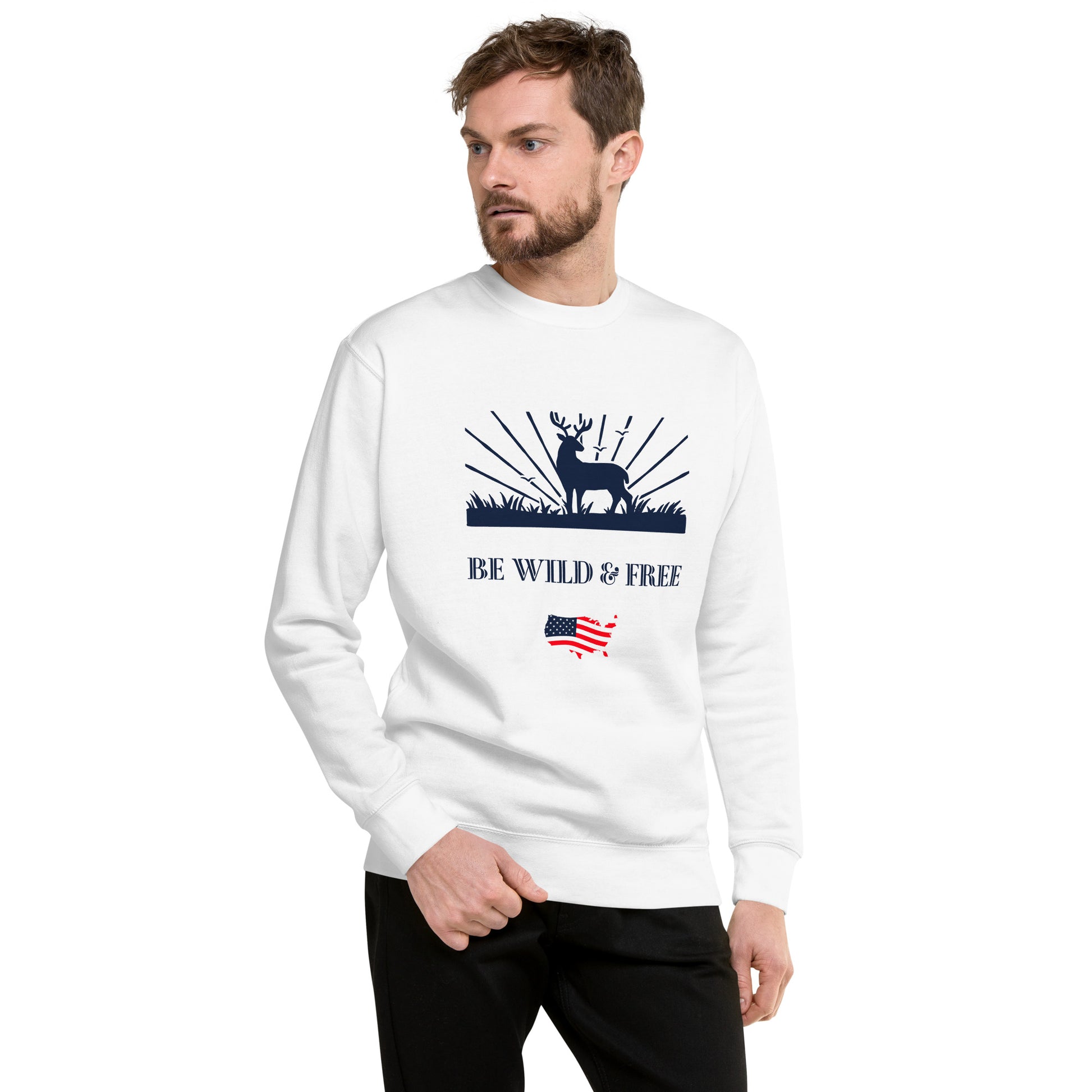 Be Wild & Free Unisex Premium Sweatshirt - Activewear Well