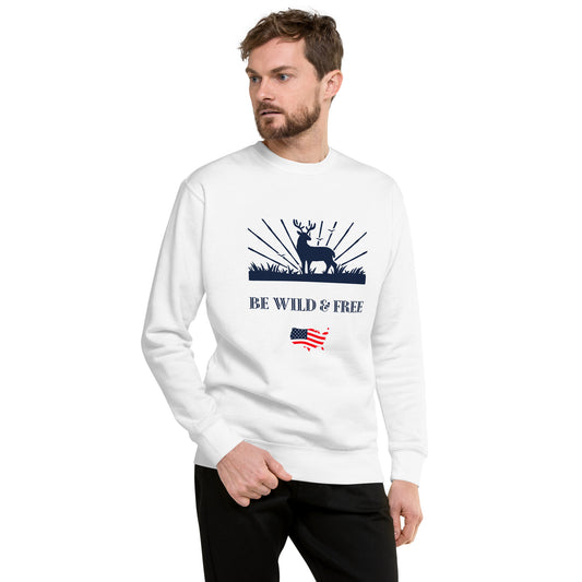 Be Wild & Free Unisex Premium Sweatshirt - Activewear Well