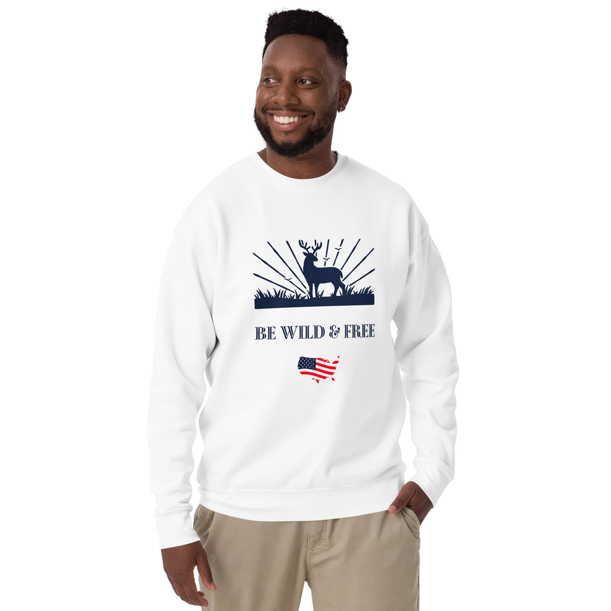 Be Wild & Free Unisex Premium Sweatshirt - Activewear Well