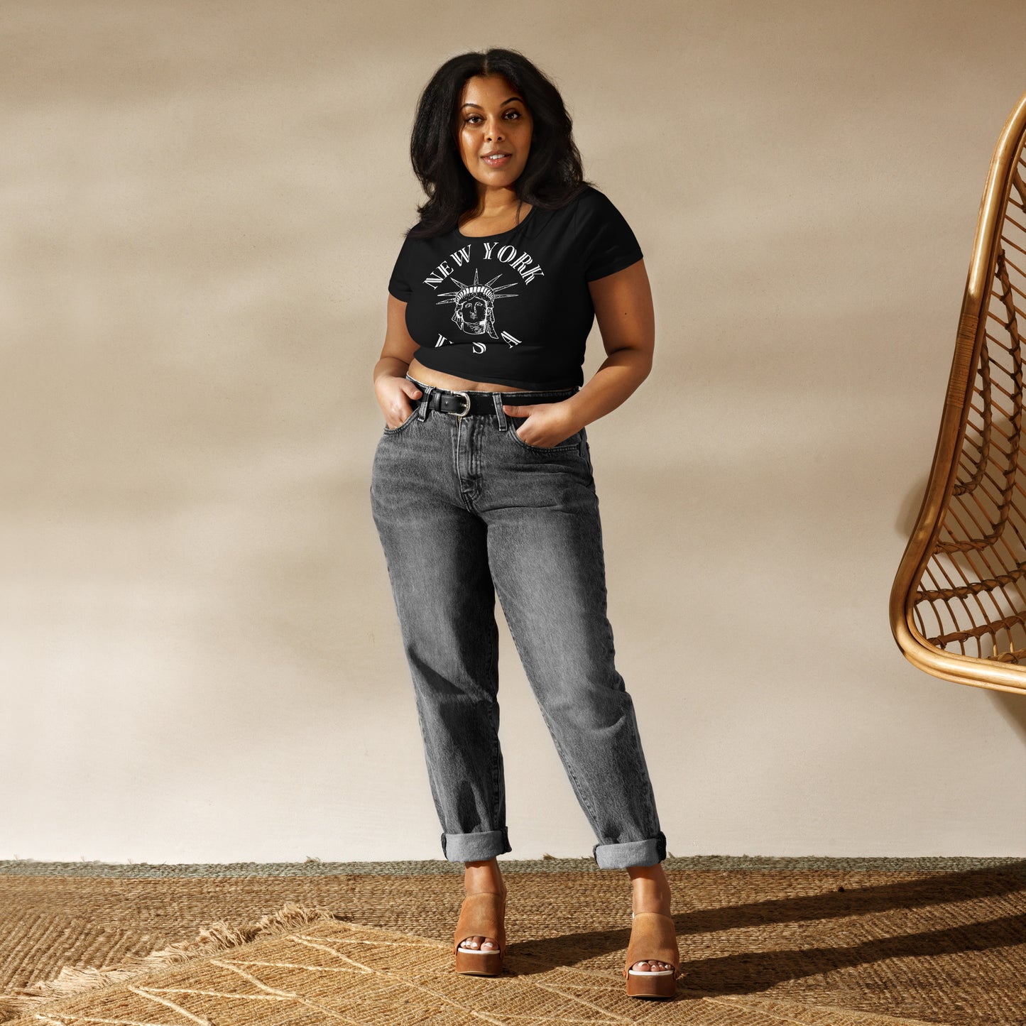 New York Women’s Crop Tee - Activewear Well