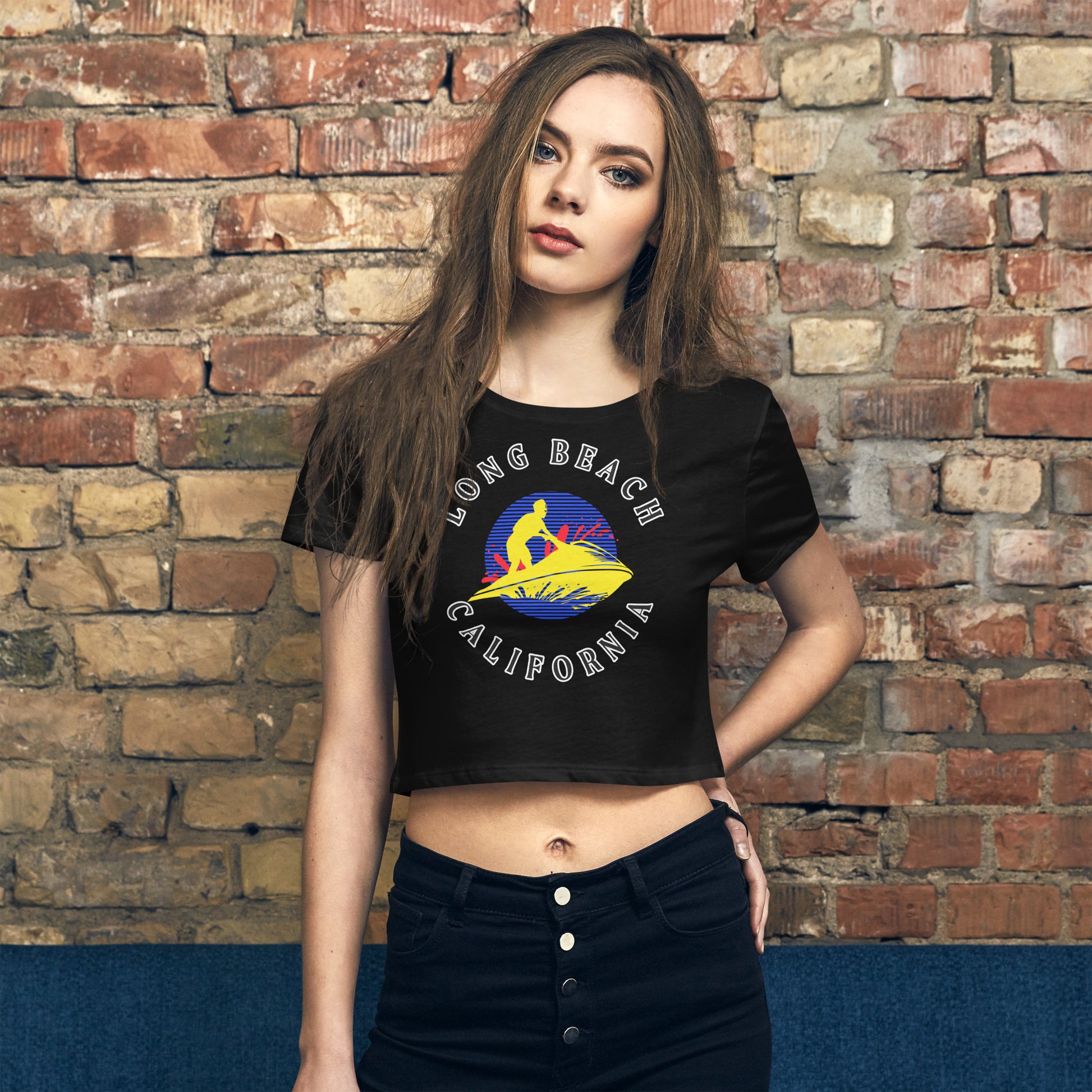 Long Beach Women’s Crop Tee - Activewear Well