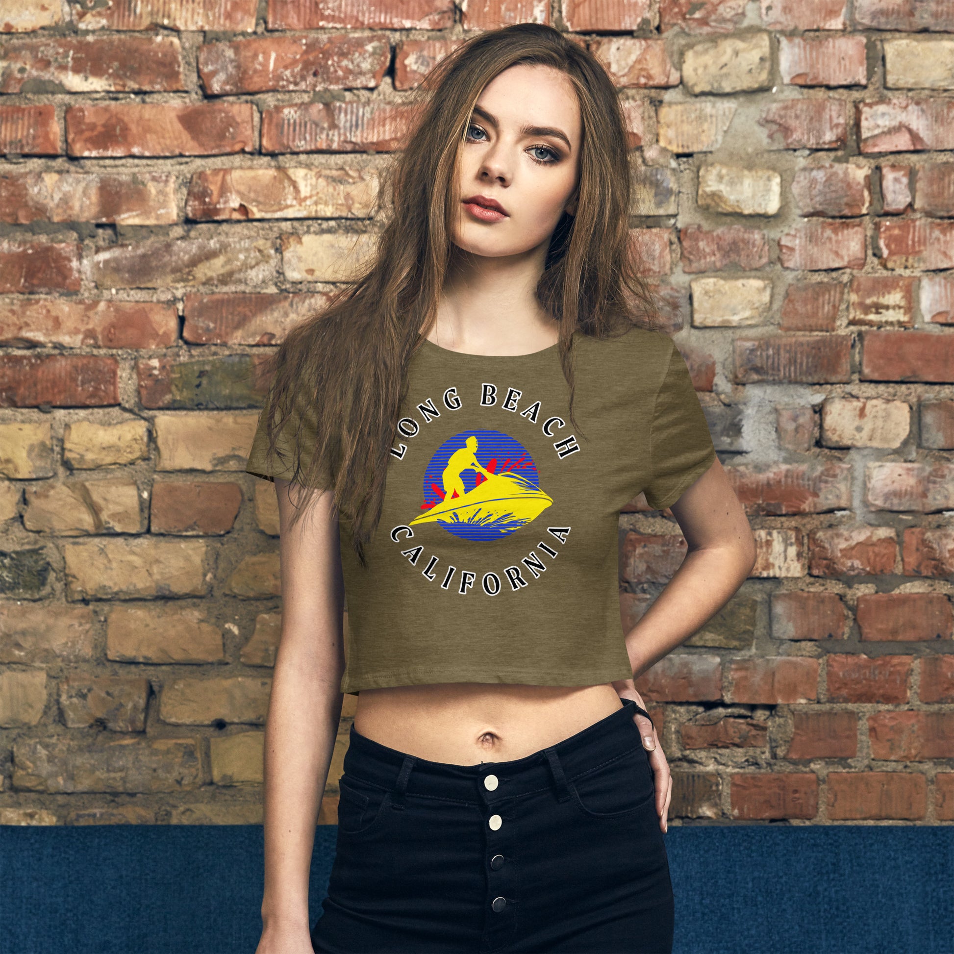 Long Beach Women’s Crop Tee - Activewear Well