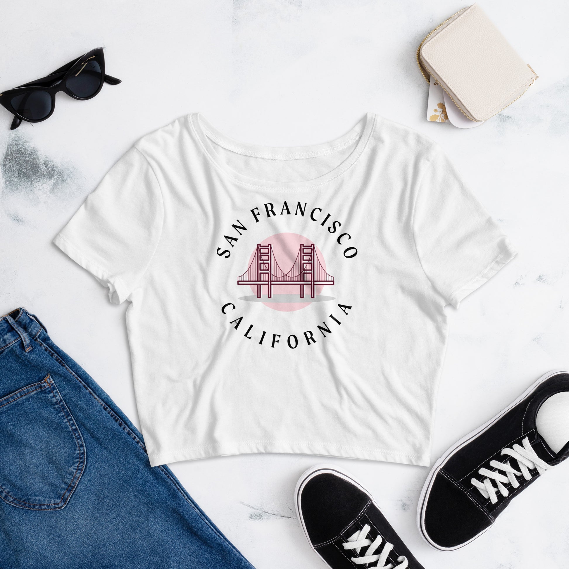 San Francisco Women’s Crop Tee - Activewear Well