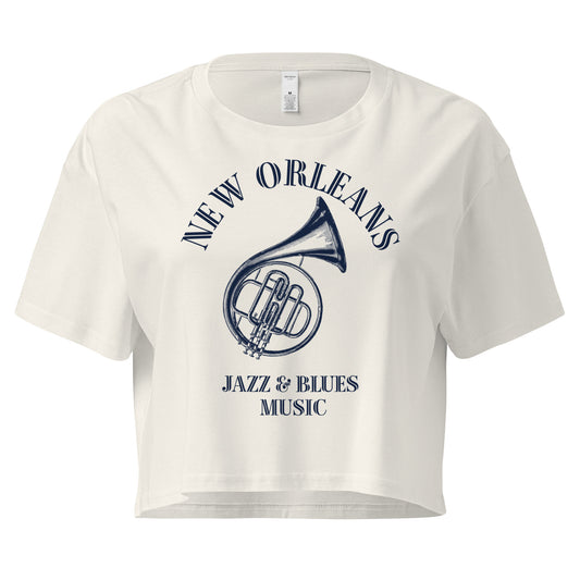 New Orleans Jazz Women’s crop top - Activewear Well