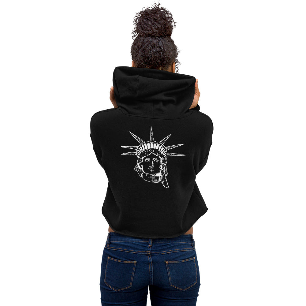 Liberty Women's Printed Crop Hoodie - Activewear Well