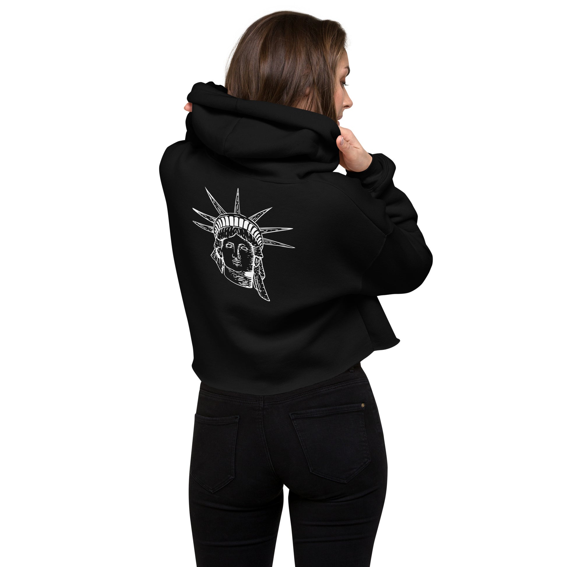 Liberty Women's Printed Crop Hoodie - Activewear Well
