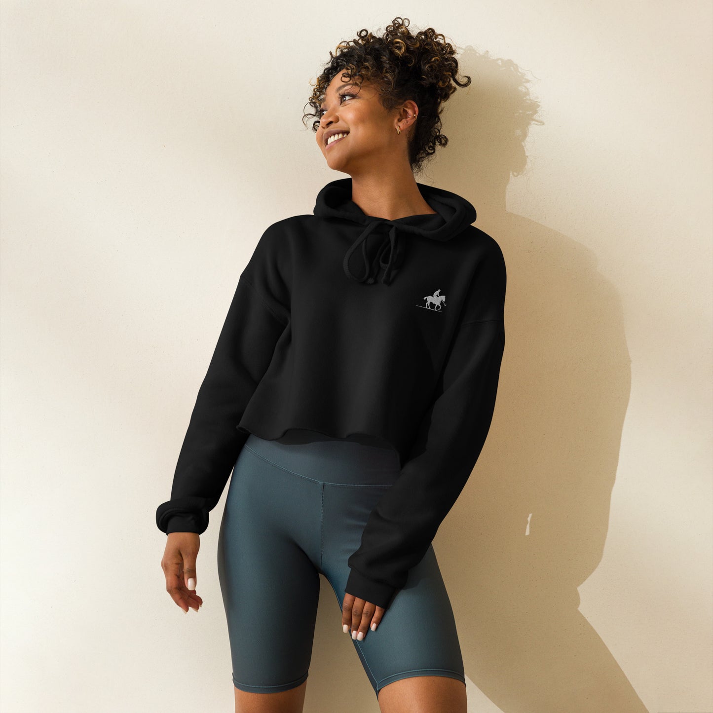 Polo Women's Embroidered Crop Hoodie - Activewear Well