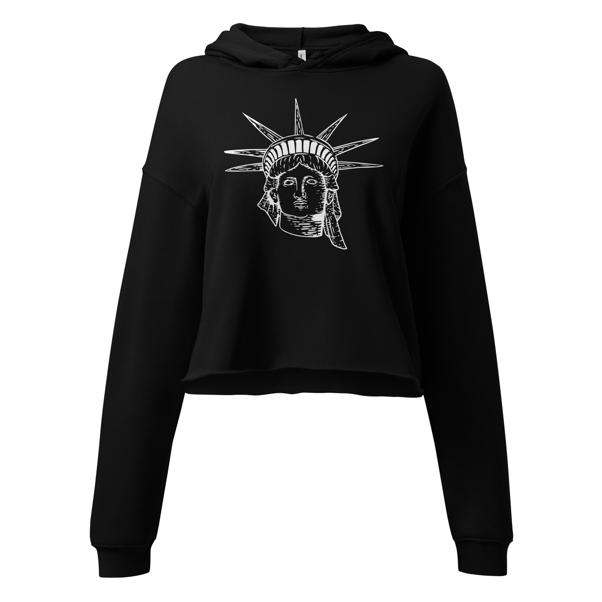 Liberty Printed Womens' Crop Hoodie - Activewear Well