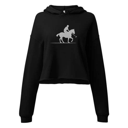 Polo Club Embroidered Crop Hoodie - Activewear Well