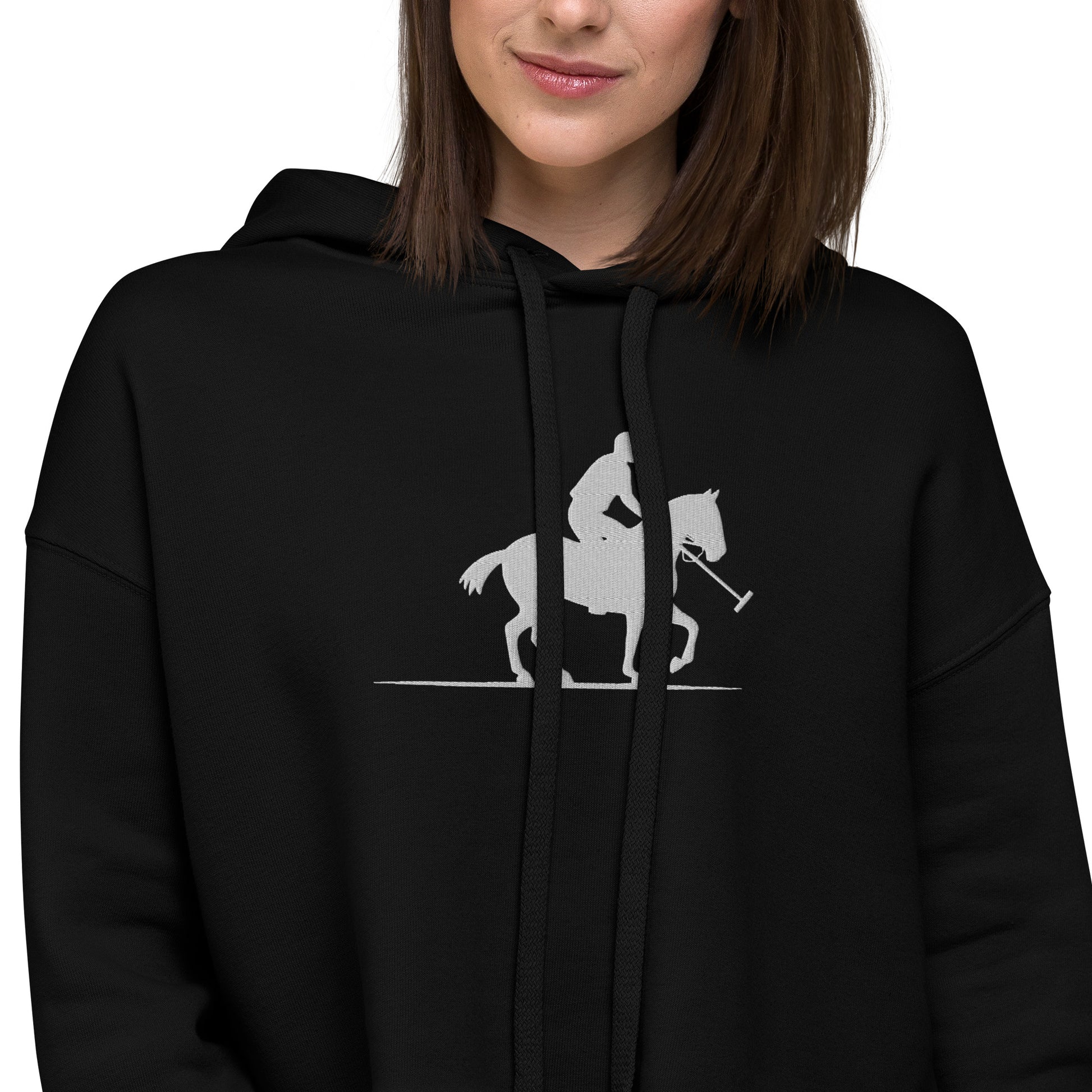 Polo Club Embroidered Crop Hoodie - Activewear Well