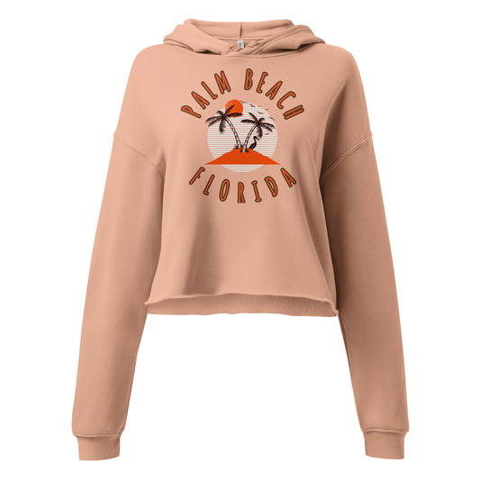 Palm Beach Women's Crop Hoodie - Activewear Well