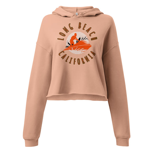 Long Beach Women's Crop Hoodie - Activewear Well