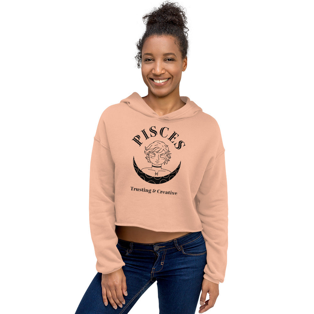 Pisces Women's Crop Hoodie - Activewear Well