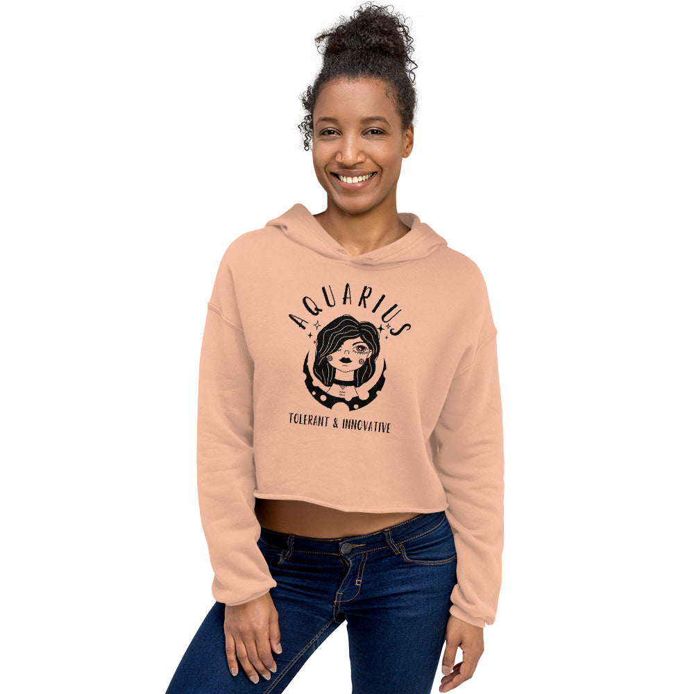 Aquarius Women's Crop Hoodie - Activewear Well