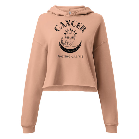 Cancer Women's Crop Hoodie - Activewear Well