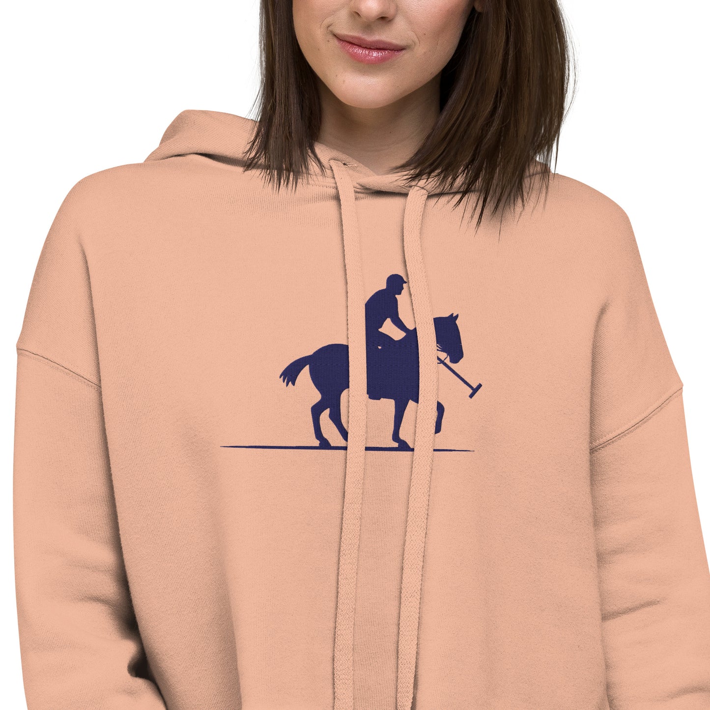 Polo Embroidered Crop Hoodie - Activewear Well
