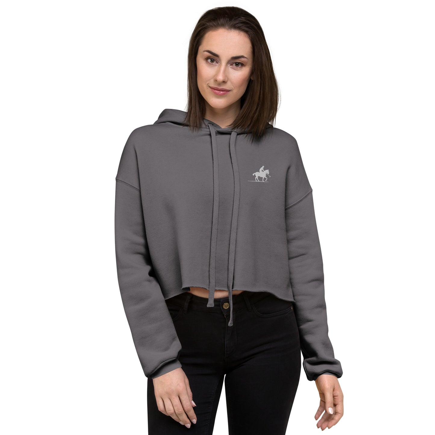 Polo Women's Embroidered Crop Hoodie - Activewear Well