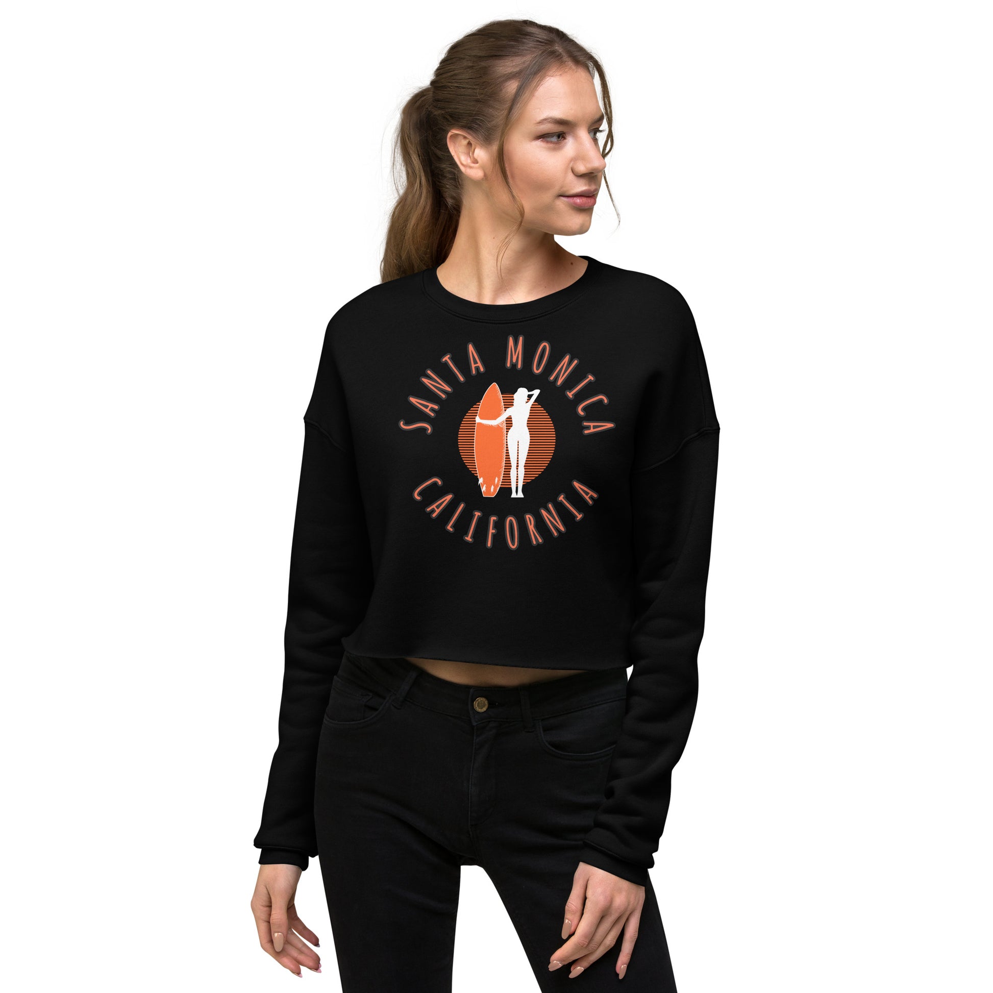 Santa Monica Women's Crop Sweatshirt - Activewear Well