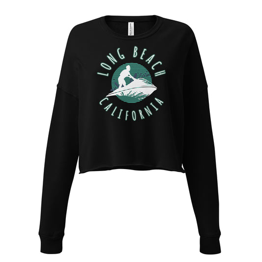 Long Beach Women's Crop Sweatshirt - Activewear Well