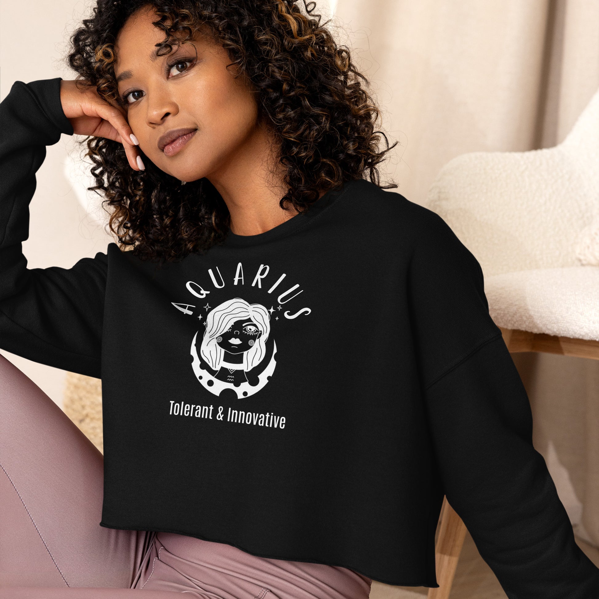 Aquarius Women's Crop Sweatshirt - Activewear Well