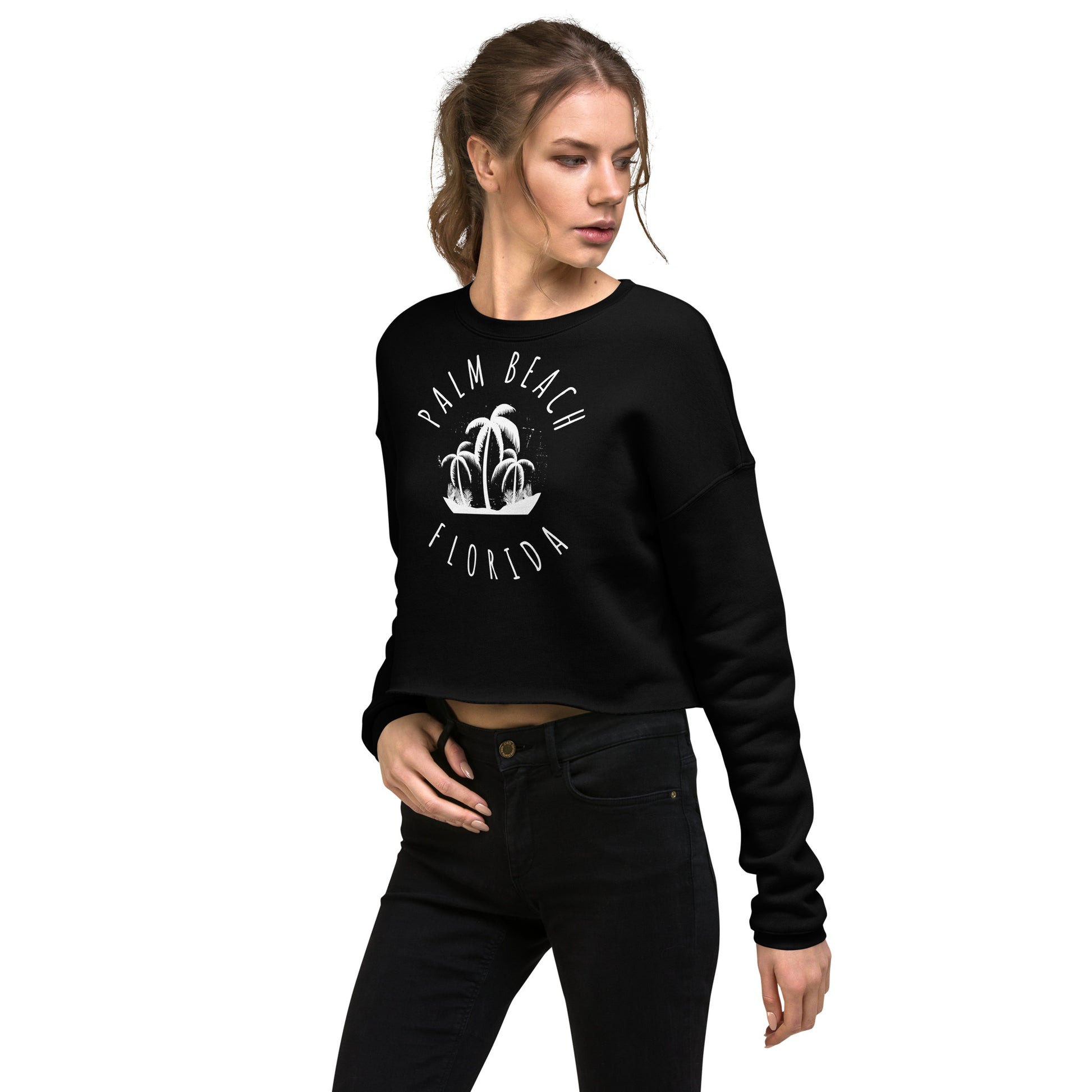 Palm Beach Women's Crop Sweatshirt - Activewear Well