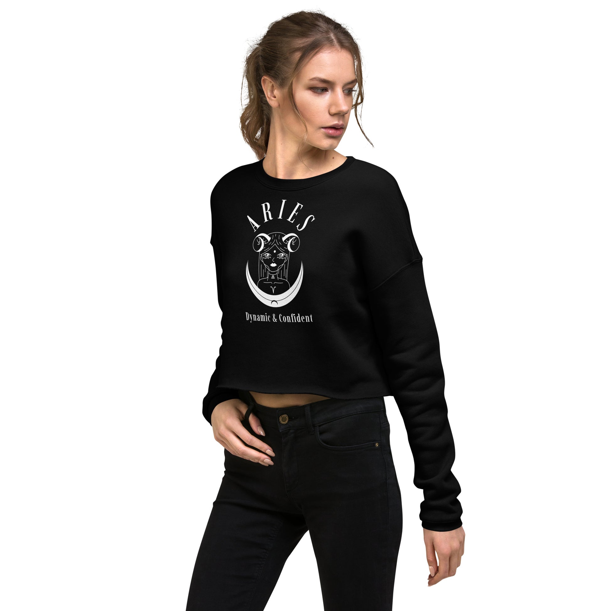 Aries Women's Crop Sweatshirt - Activewear Well