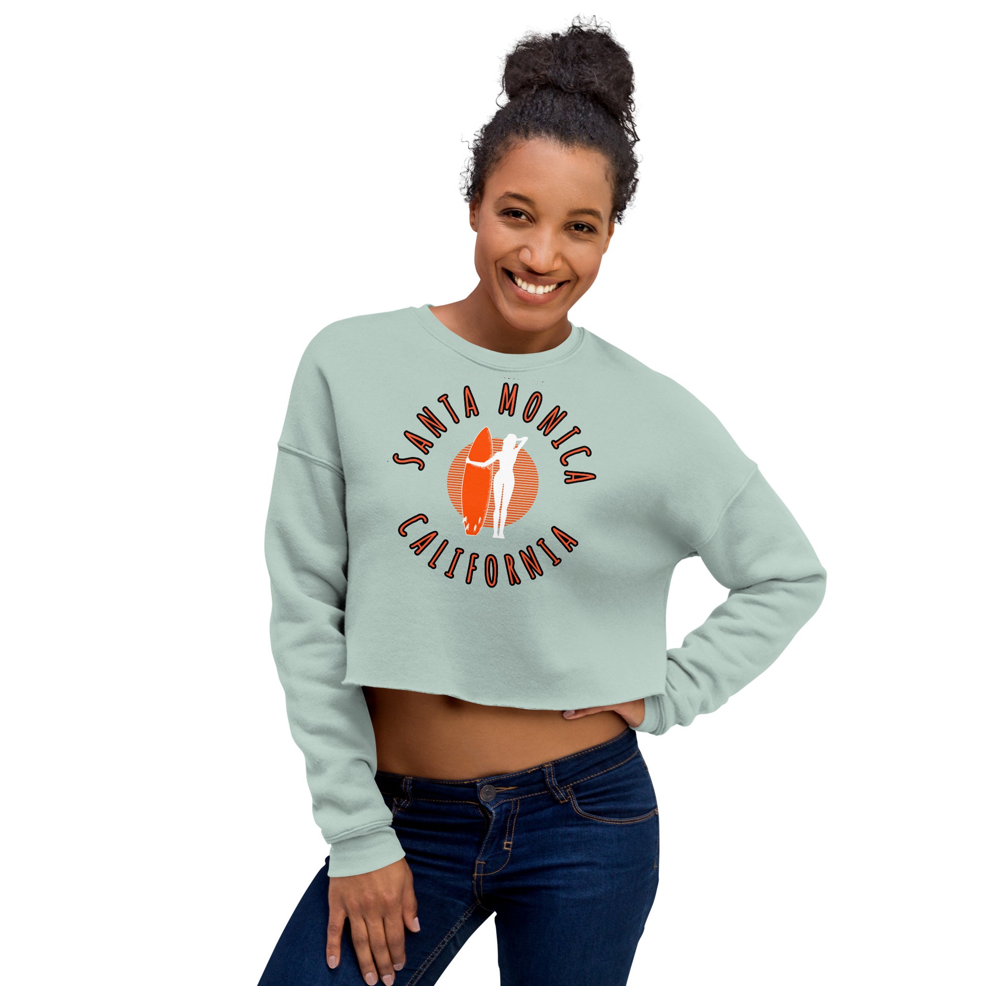Santa Monica Women's Crop Sweatshirt - Activewear Well