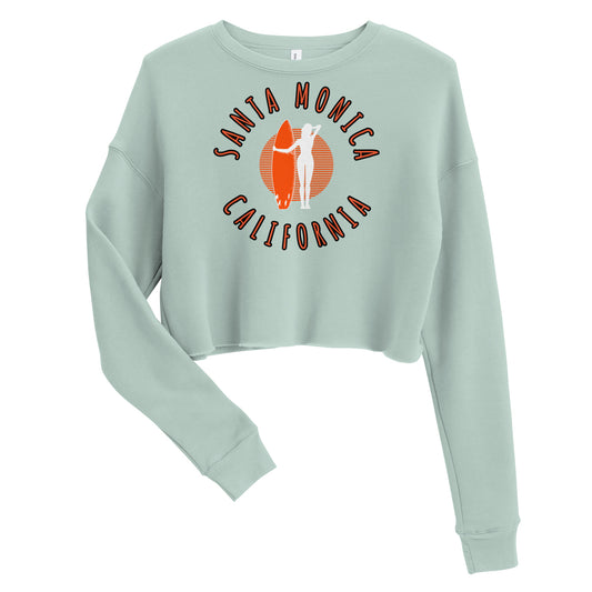 Santa Monica Women's Crop Sweatshirt - Activewear Well