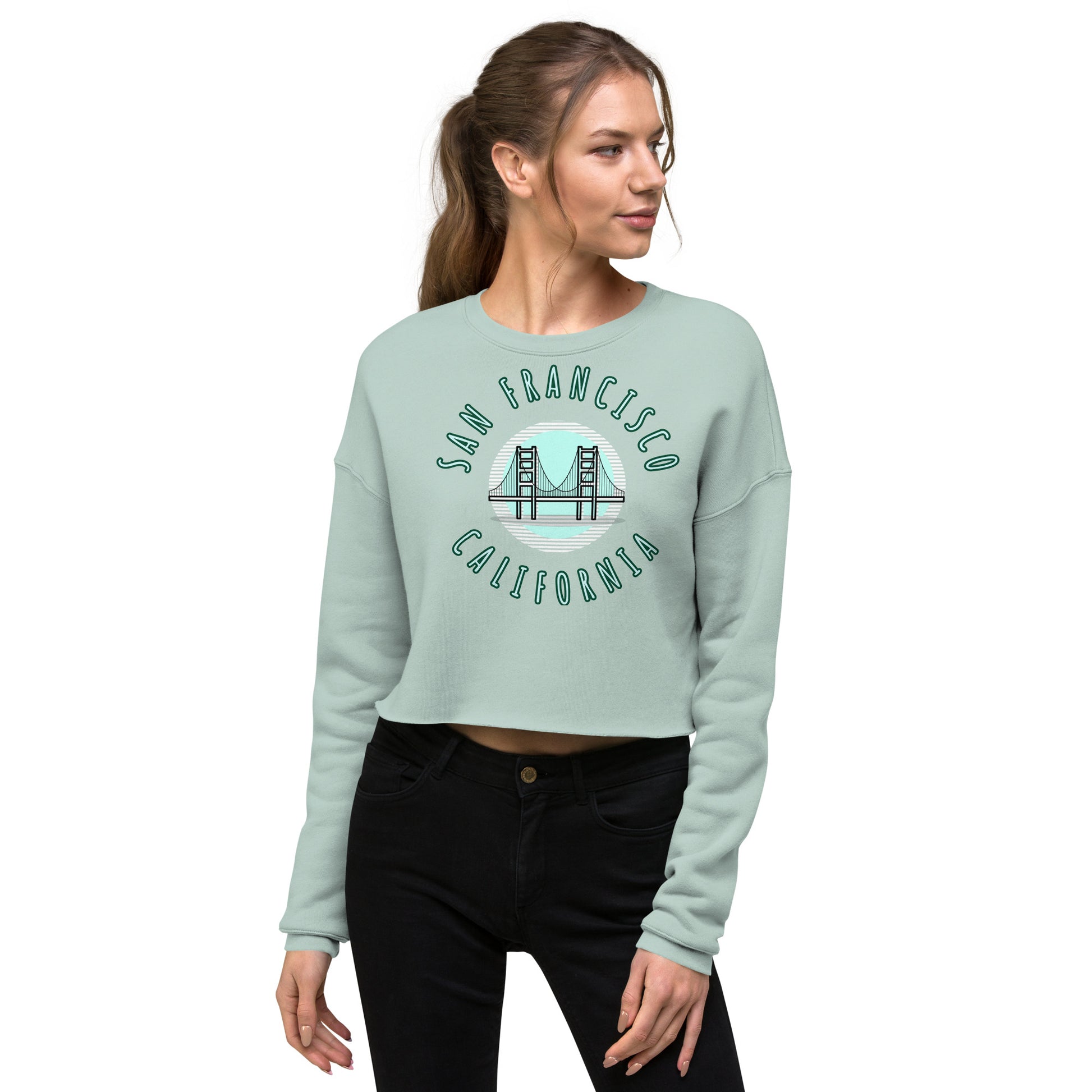 San Francisco Women's Crop Sweatshirt - Activewear Well